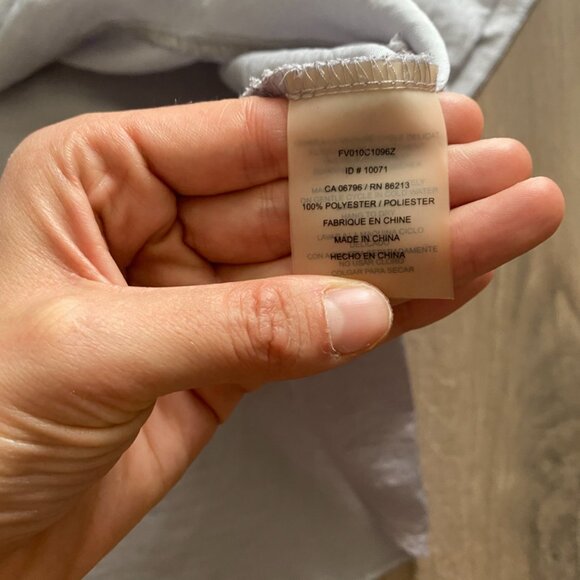 Tristan Slate Gray Flowy Short-Sleeve Blouse - Picture 4 of 7